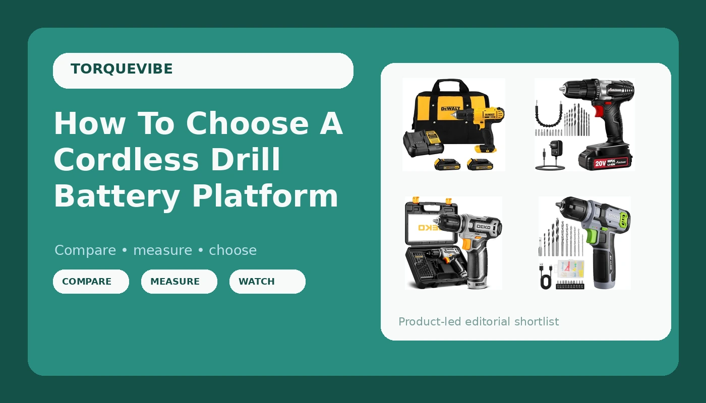How To Choose A Cordless Drill Battery Platform - TorqueVibe review with measurements and honest opinion