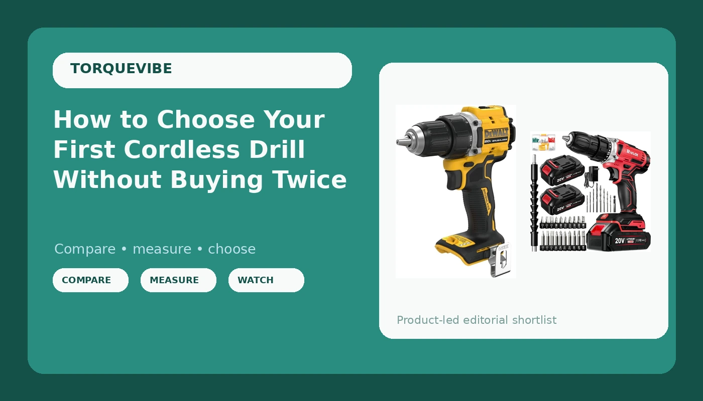 How to Choose Your First Cordless Drill Without Buying Twice