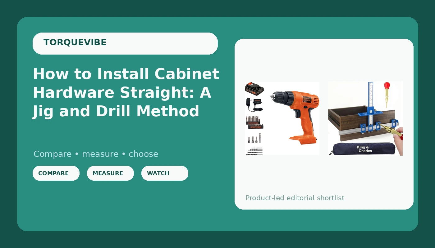 How to Install Cabinet Hardware Straight: A Jig and Drill Method