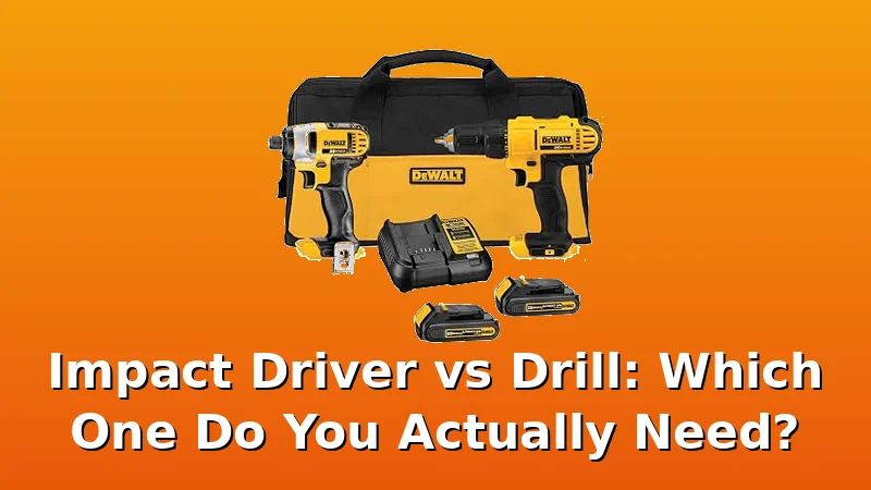 Impact Driver vs Drill: Which One Do You Actually Need? - TorqueVibe review with measurements and honest opinion
