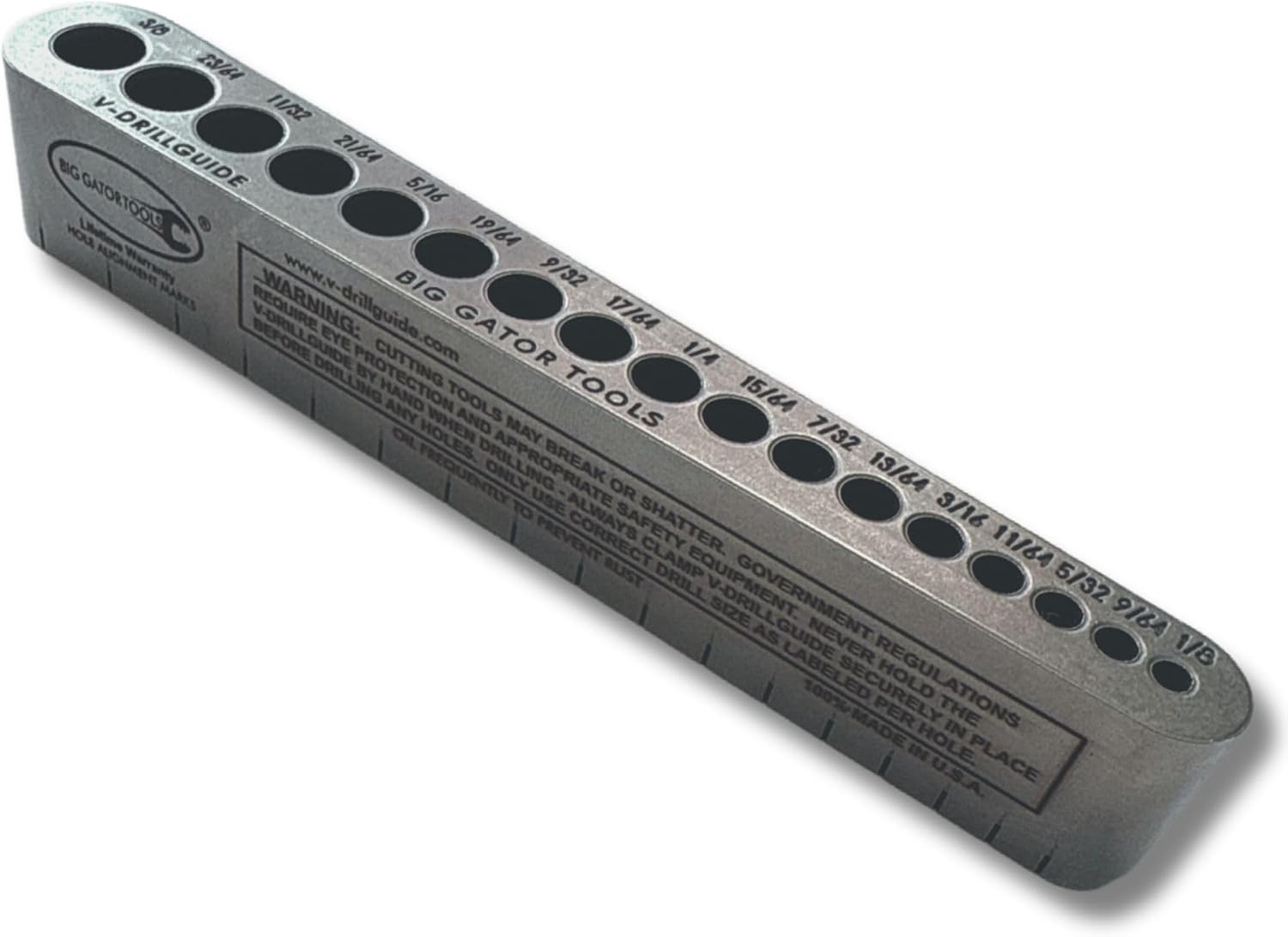 Big Gator Tools The Original V-Drill Guide STD1000DGNP, Sizes 1/8–3/8 Inch. |...
