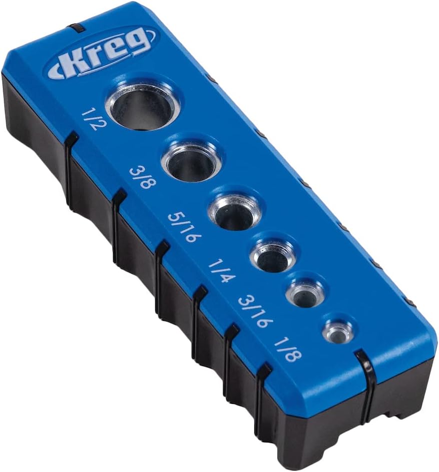 Kreg Portable Drilling Guide with 6 Hardened Drill Guides